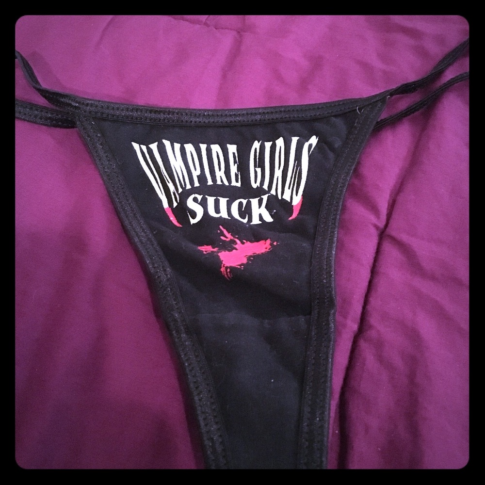 Vampire Girls Suck Thong NEVER WORN!